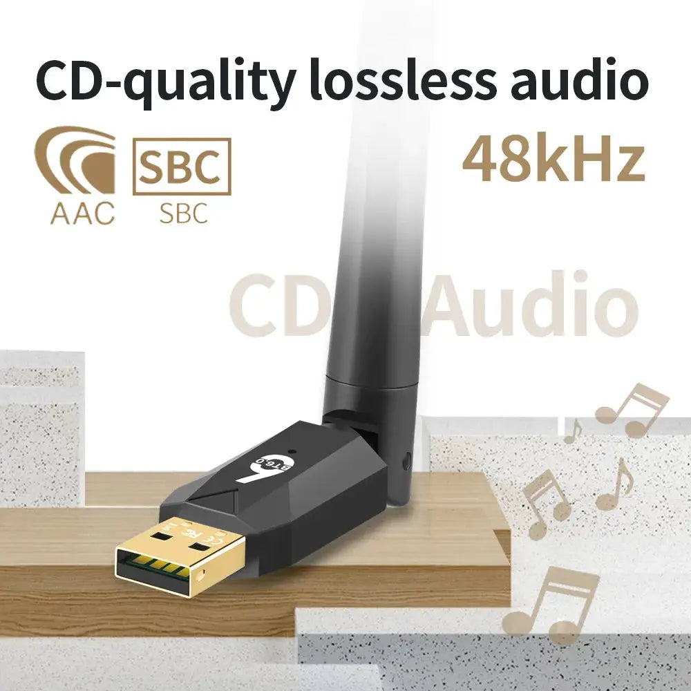 KEBIDUMEI USB Bluetooth 6.0 Adapter BT6.0 BT5.4 USB Dongle PC Laptop Wireless Receiver Transmitter Driver Free for Win 11/10/8.1 by InterCyprus Trading Ltd
