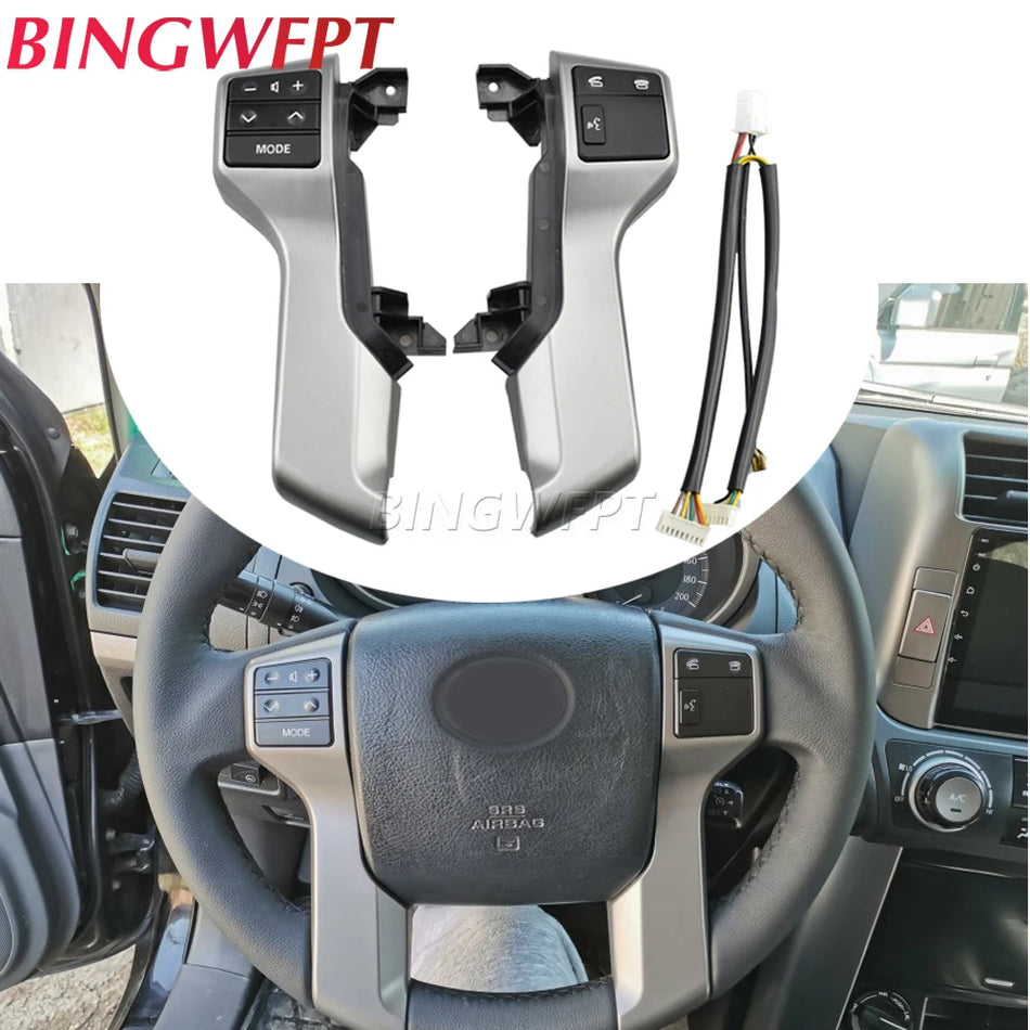Buton de comutare a volanului Bluetooth pentru Toyota Land Cruiser Prado 150 KDJ150
