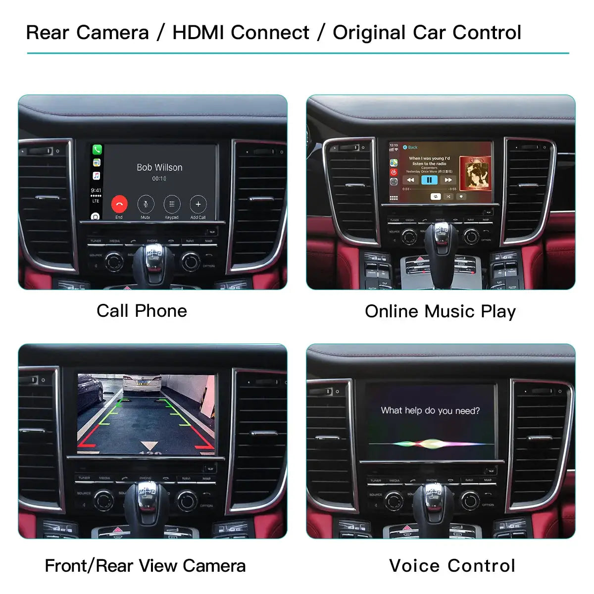 AUTOABC Wireless Carplay Module for Porsche PCM3.1 PCM4.0 Cayenne Macan 911 Panamera Bosxter Android Auto Car Accessories by InterCyprus Trading Ltd