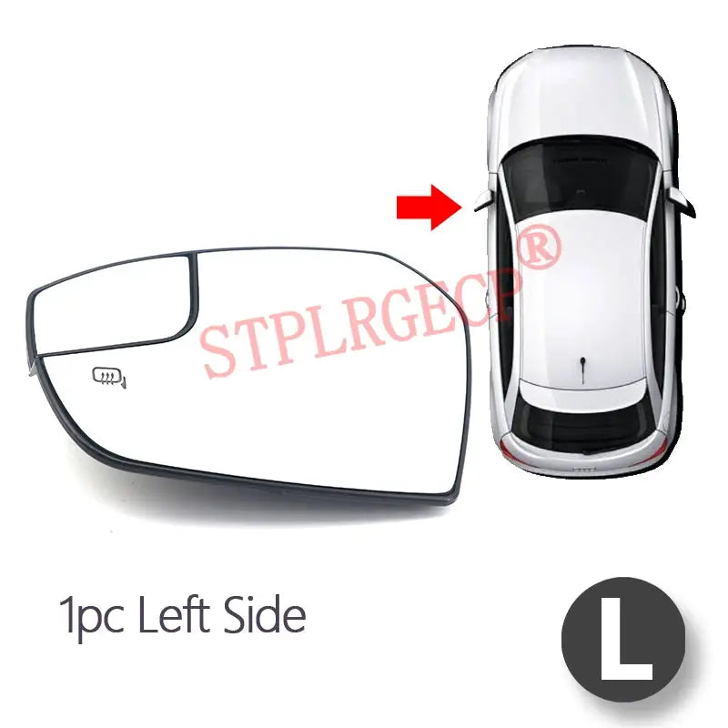 Driver Rearview Side Mirror Lens Door Wing Mirrors Glass with Heating Parts Accessories for Ford Escape 2017 2018 by InterCyprus Trading Ltd