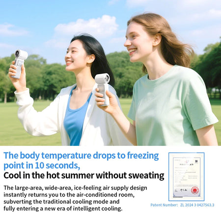 Mini Handheld Fan 4000mAh &ndash; High-Speed Brushless Motor with Digital Display