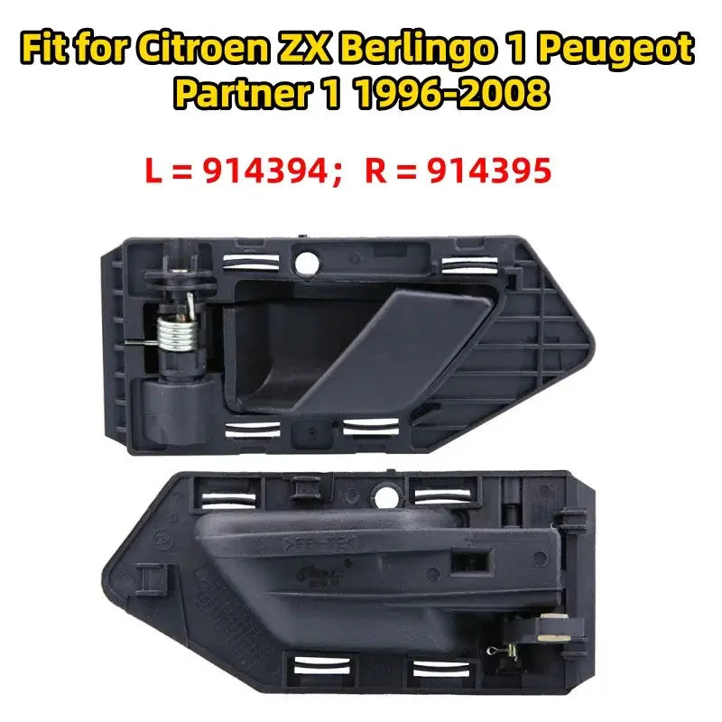 Interior Door Handle 914394 for Citroen Berlingo 1, Peugeot Partner 1 by InterCyprus Trading Ltd