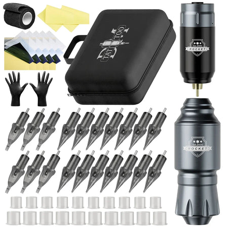 Rocket Tattoo Machine &ndash; Wireless Portable Convenience Gray Kit