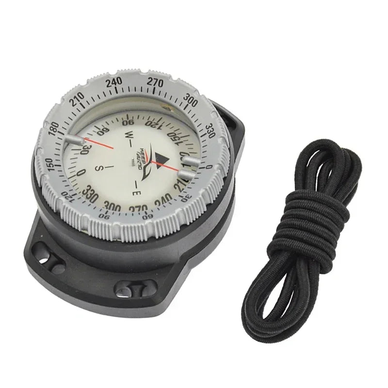 Outdoor Dive Noctilucent Compass &ndash; Pro Waterproof Navigator Gray