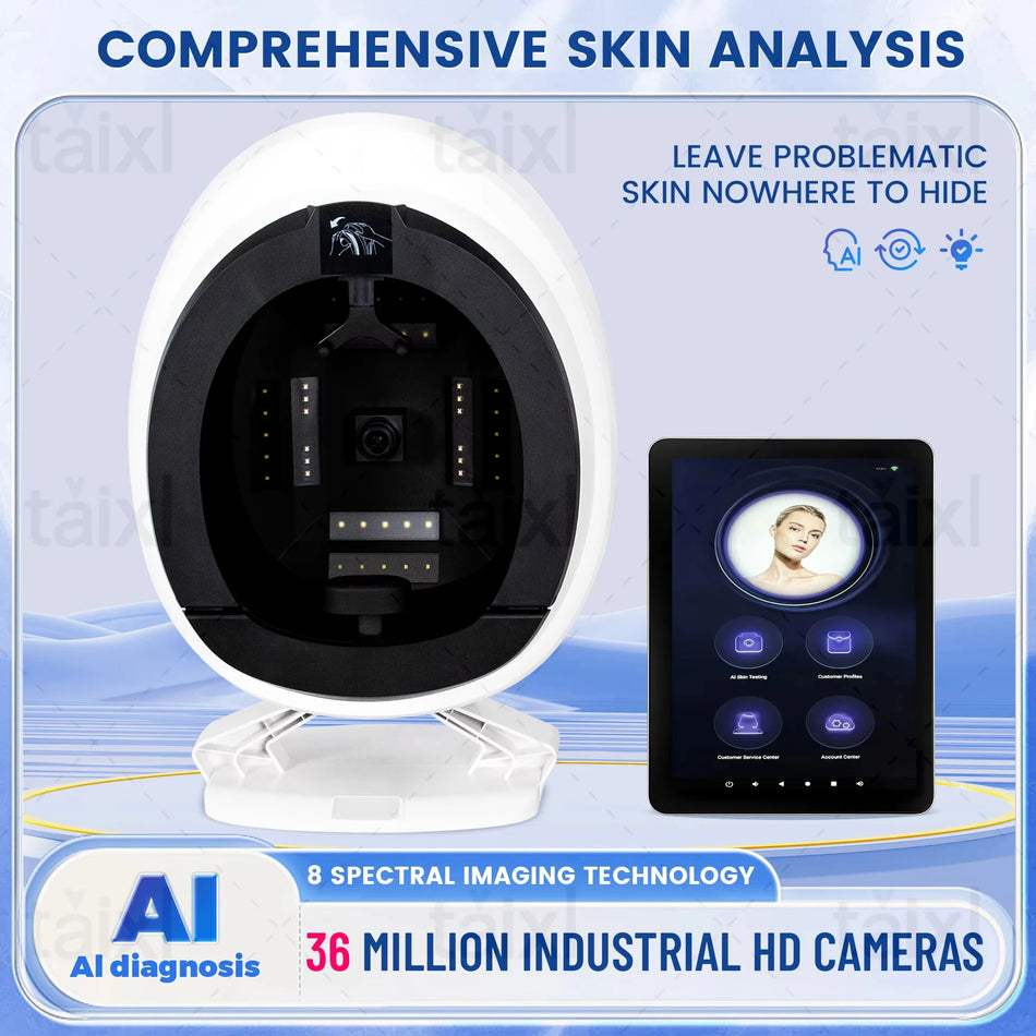 AISIA Q1 3D AI Ansigts Hud Analyzer 8 Spektrum Diagnostik