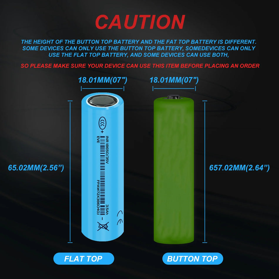 Nielftor INR18650 3500mAh 3.7V Επαναφορτιζόμενη Μπαταρία Λιθίου Υψηλής Ισχύος 10A Πραγματική Χωρητικότητα για Ηλεκτρικά Ποδήλατα Πατίνια
