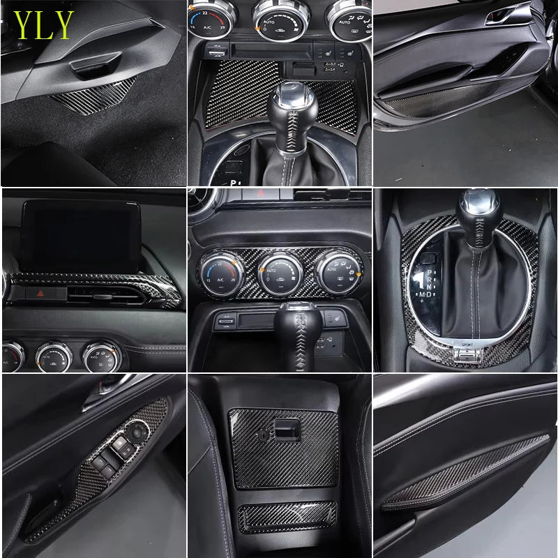 Kit pannello cambio in fibra di carbonio per console centrale Mazda MX 5 ND