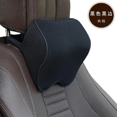 Breathable 3D Memory Foam Car Headrest &ndash; Neck Support Black