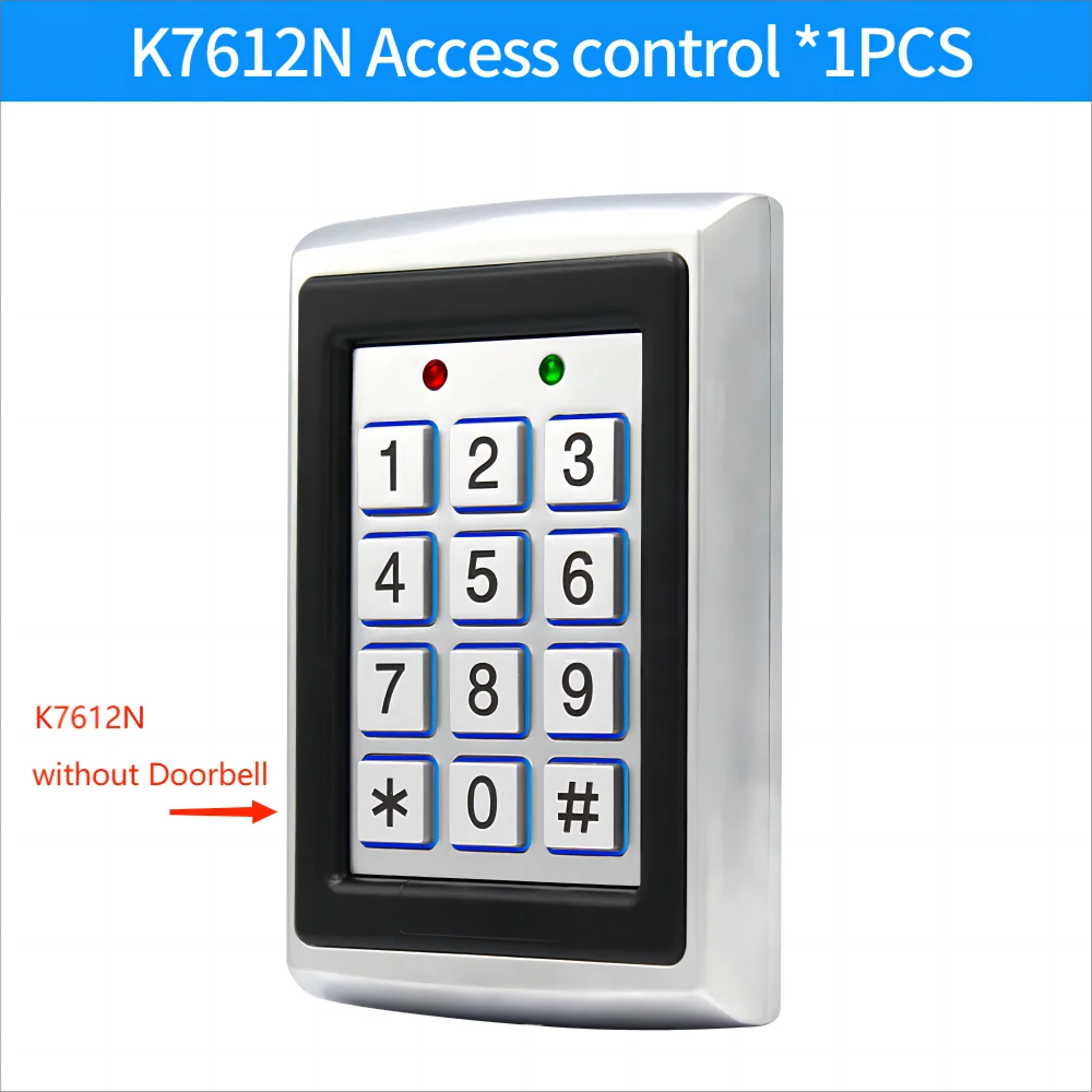 K7612N - LED Backlit 125kHz RFID Keypad For Access Control K7612N