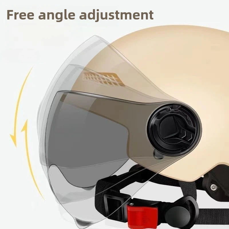 3C Certified Cartoon Half Helmet for Adults and Children with Goggles