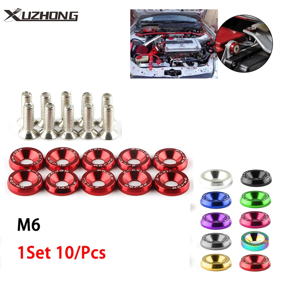 Honda LBJ-1001 šešiakampiai tvirtinimo elementai, universalūs M6 su aliuminio sparnais, 10 vnt.