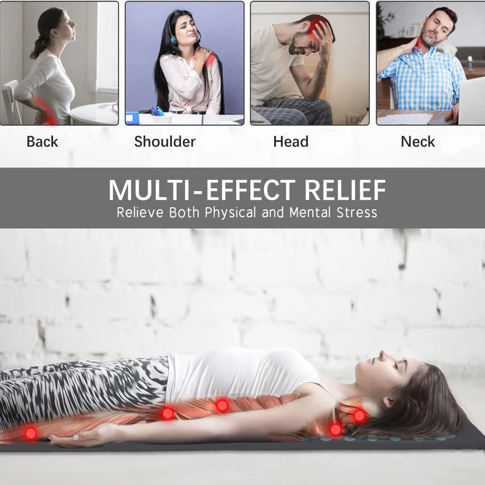 Akupressurmåtte tre dele sæt med pigge til afslapning