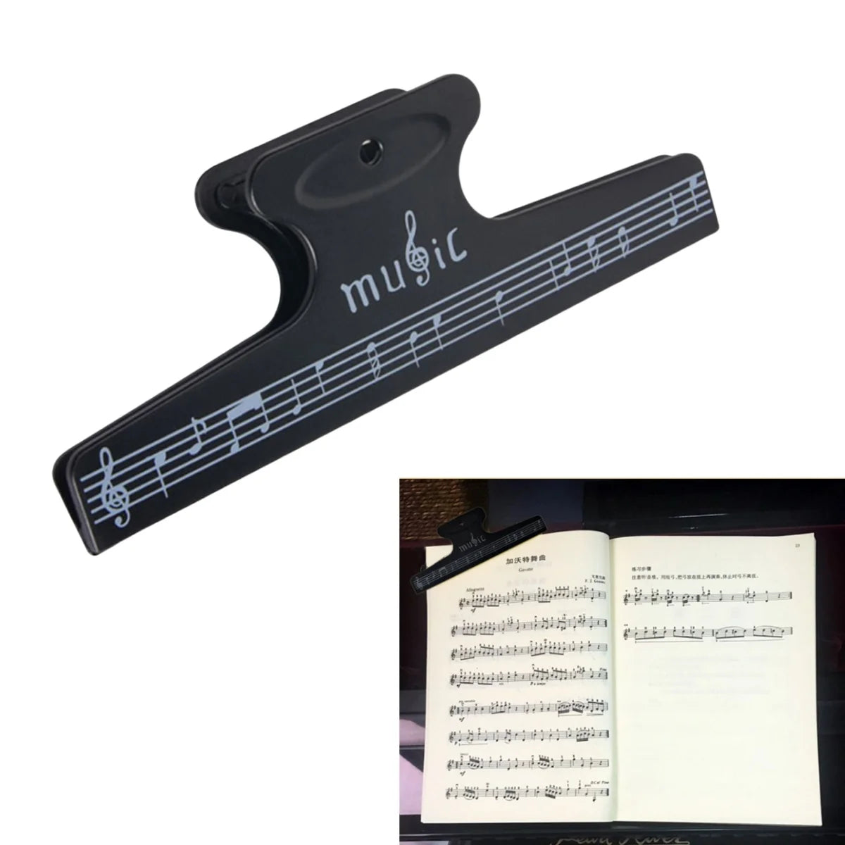 Miwayer Universal Piano Sheet Book Clip Holder &ndash; Firm Grip Default Title