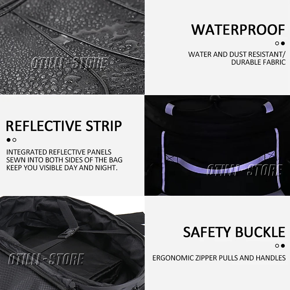 Otilli Motorcycle Tail Bag &ndash; Waterproof and Stylish Travel Luggage