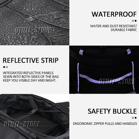 Otilli Motorcycle Tail Bag &ndash; Waterproof and Stylish Travel Luggage