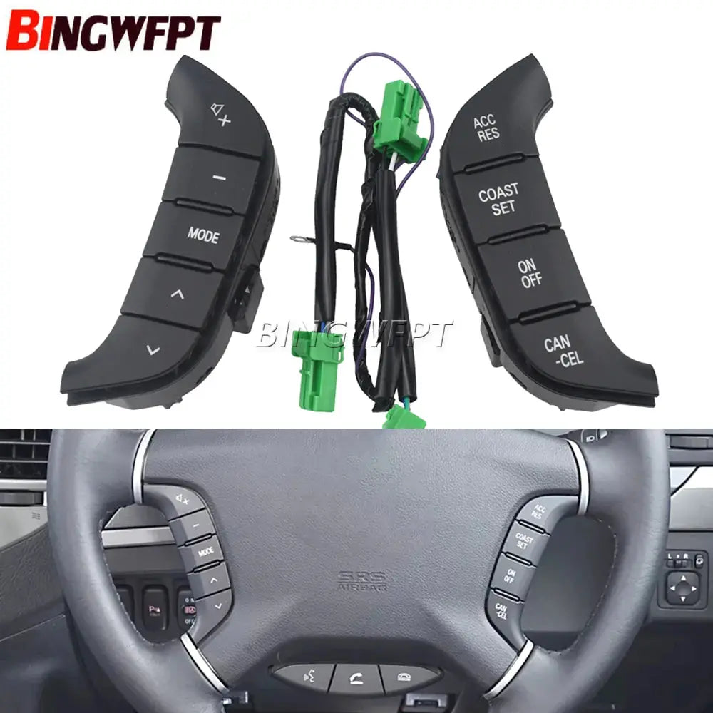 Multifunction Steering Wheel Switch Audio Radio Control 84250-PJL for Mitsubishi Pajero Audio Button by InterCyprus Trading Ltd