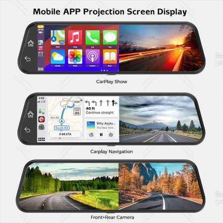 ACCEO 4K Dashcam Mirror Car Dvr &ndash; 10 Inch Touchscreen