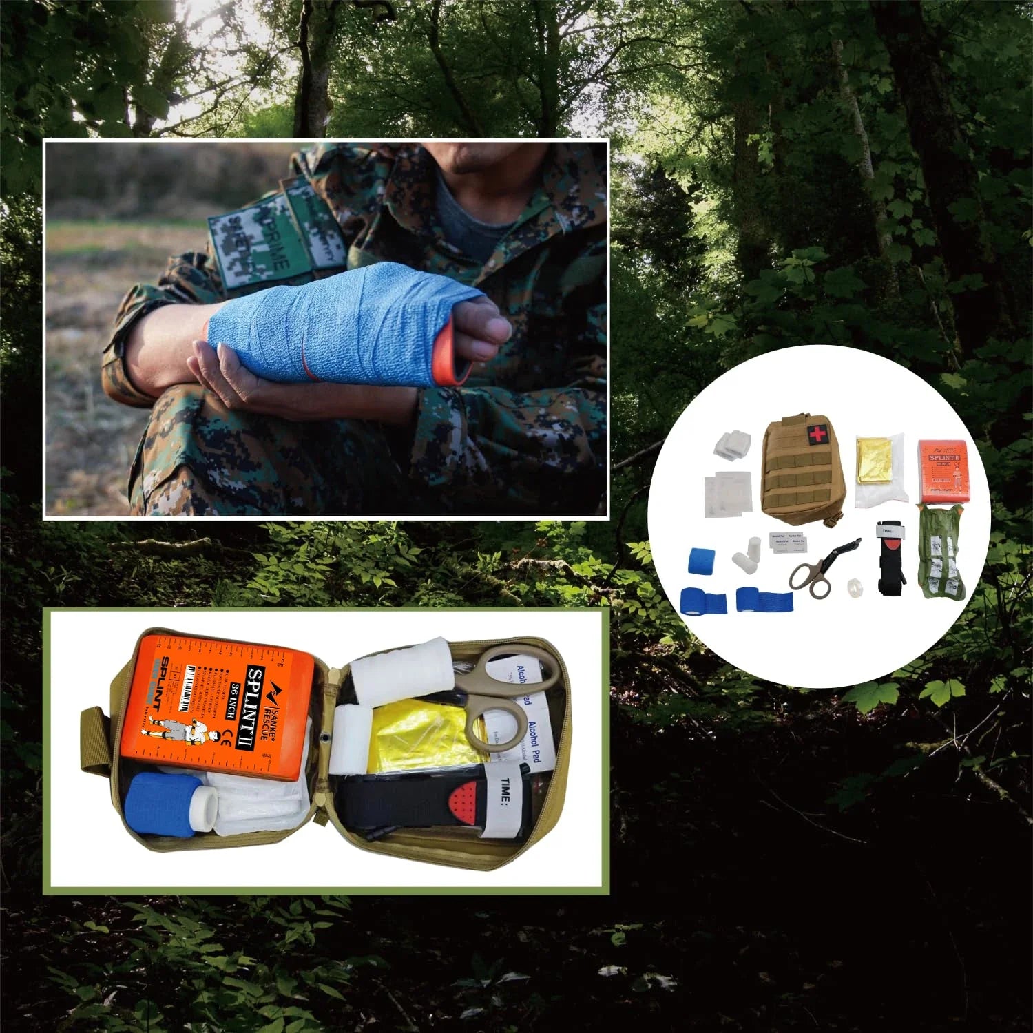 SANKE RESCUE First Aid Splint &ndash; Lightweight Aluminum Core