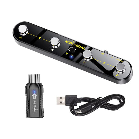 Wireless MIDI Foot Controller Mate &ndash; Bluetooth 5.3 MIDI P4 and Mate / 22.5*24.5*17.9mm