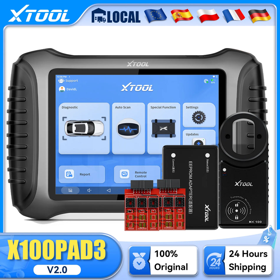 Xtool X100Pad3 V2.0 Programador de Chaves Automático e Ferramenta de Diagnóstico