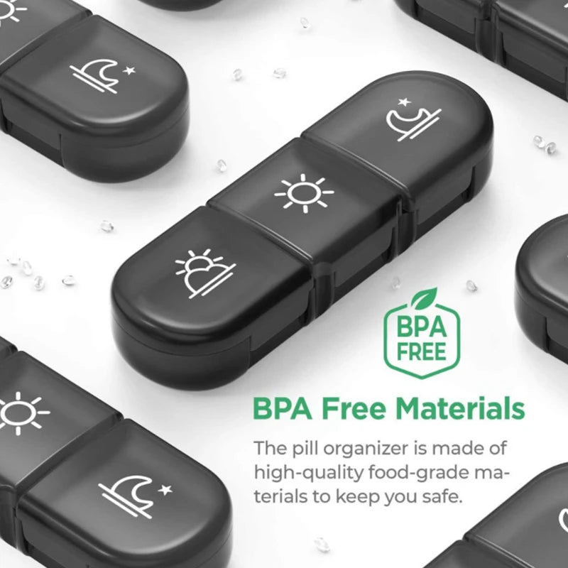 7 Days Pill Medicine Box &ndash; Large Capacity Weekly Organizer