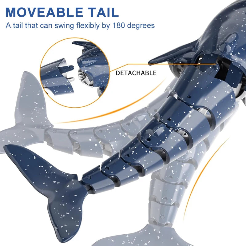 Remote Control Whale Spray Water Toy &ndash; Water Spray Action