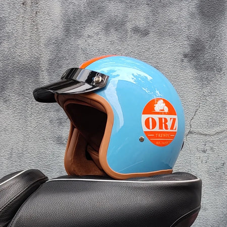 ORZ Retro Half Open Motorcycle Helmet &ndash; Lightweight Comfort 5 / XXL