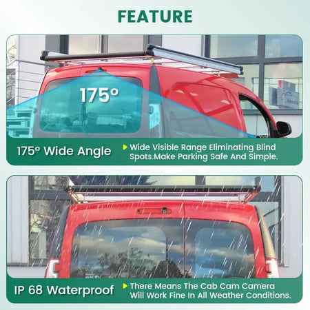 GreenYi AHD Brake Light Reverse Camera For Opel Renault Kangoo 2007-2021 Mercedes Benz Citan Tourer W415 Micro Camper 2012-2021 by InterCyprus Trading Ltd