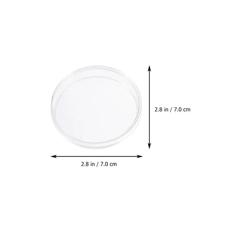 20 Pcs Transparent Plastic Petri Dishes &ndash; Eco-Friendly Reusable Culture Tools