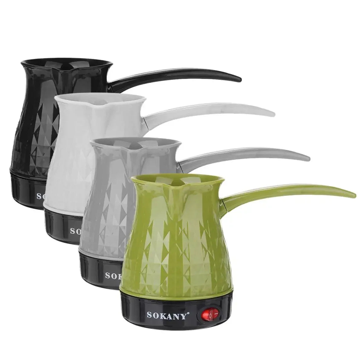 HAOYUNMA Electric 500W Stainless Steel 500ml Mocha Pot