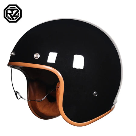 ORZ Retro Open Face Helmet 3-4 - Unisex DOT Certified