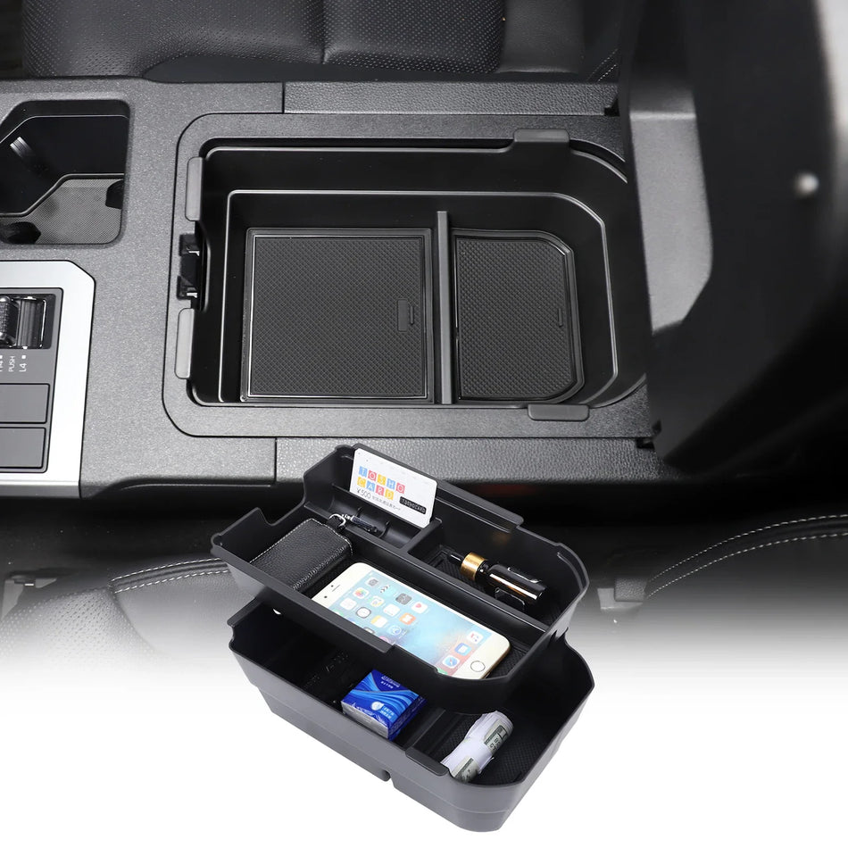 ABS черный центральный подлокотник-консоль для Toyota Prado LC250