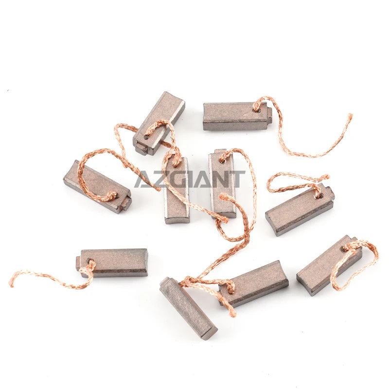 Set di 10 Spazzole in Carbonio per Ventilatore Auto 8x9x19mm per Riparazione Motore