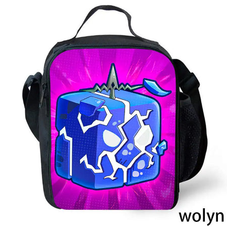 Wolyn Customisable Anime Fruit Lunch Bag &amp; Backpack for Kids Color001 / CHINA