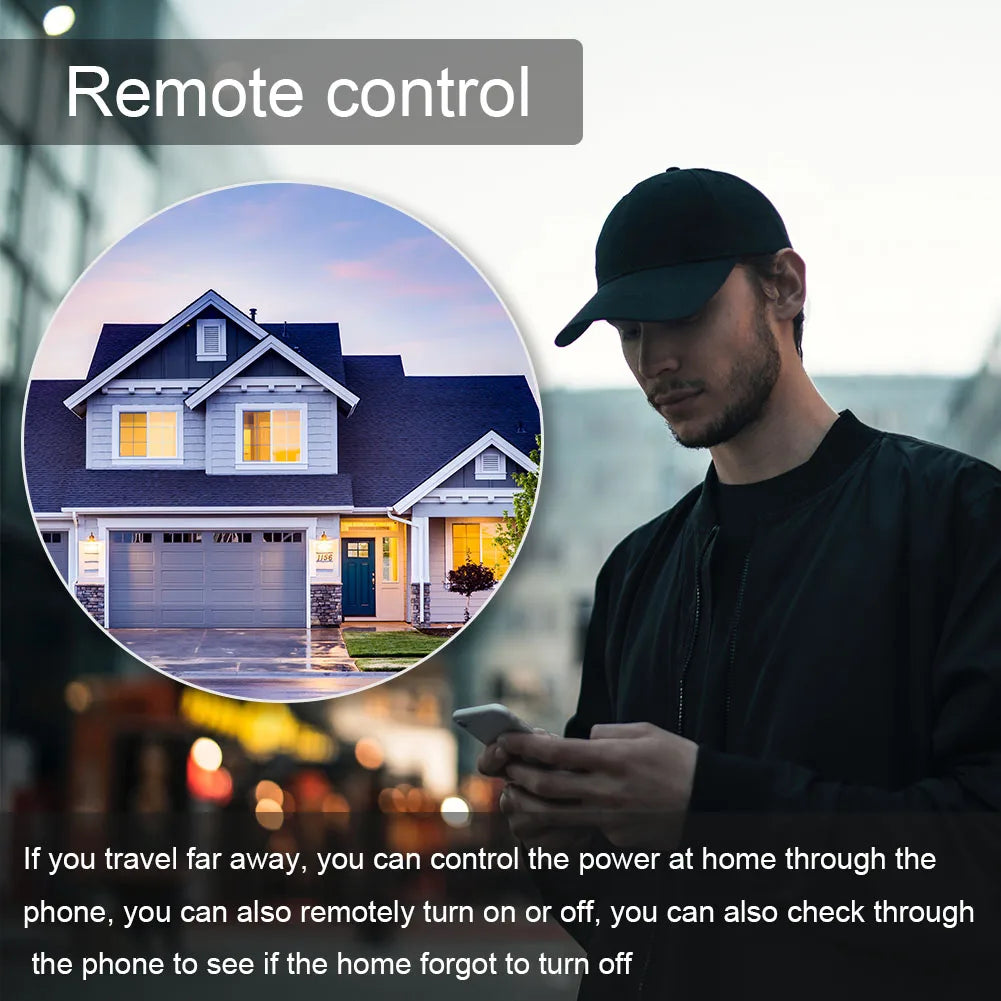RMshebei Smart Circuit Breaker with Leakage Protection, 1-63A, WiFi Enabled