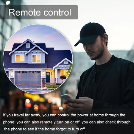 RMshebei Smart Circuit Breaker with Leakage Protection, 1-63A, WiFi Enabled