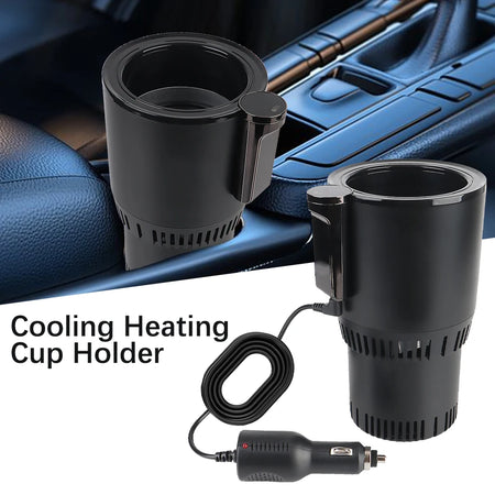 Car Cooling Heating Cup Holder &ndash; 12V Smart Display Temp