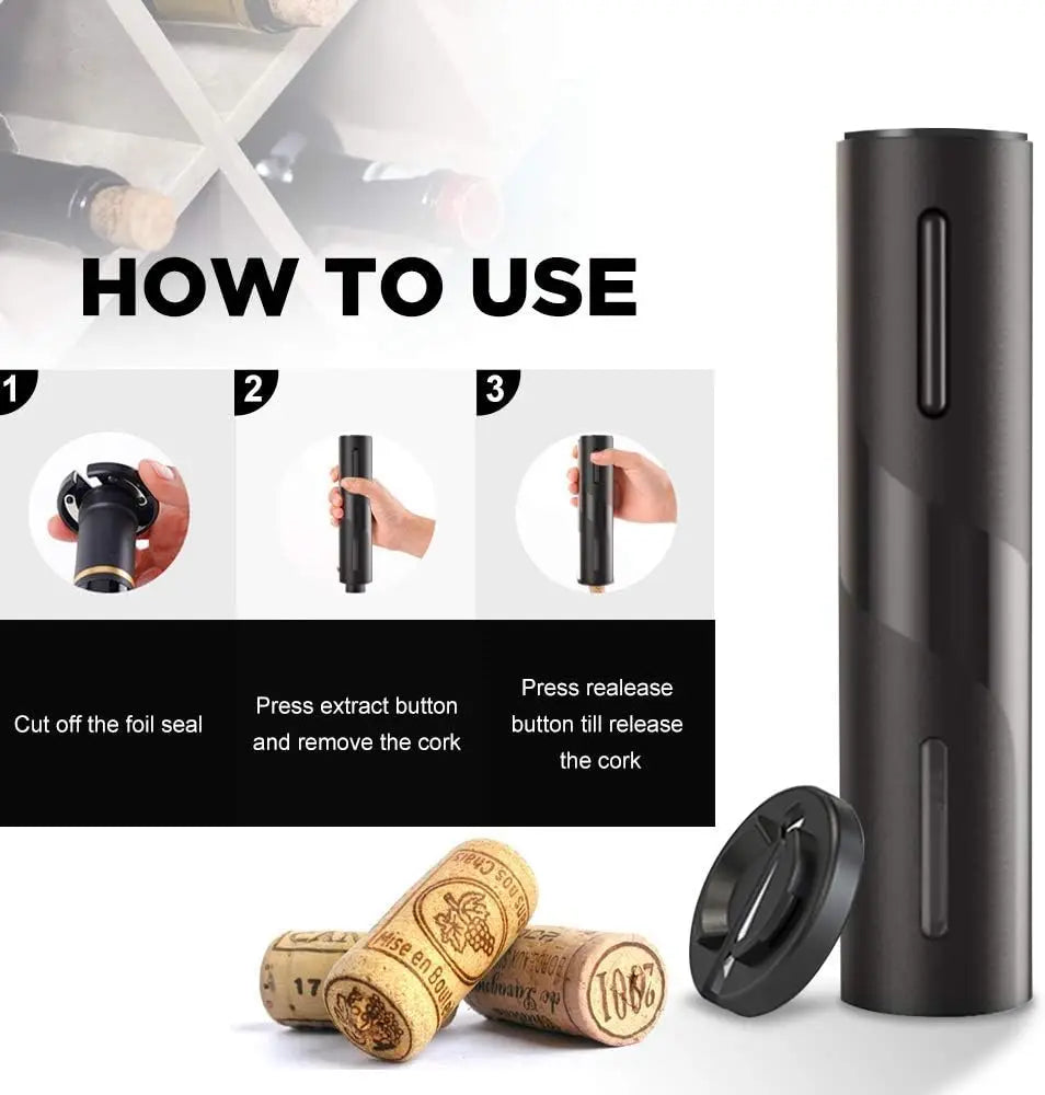 AA Battery Electric Wine Opener - Requires AA Batteries