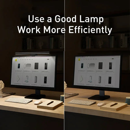 Baseus LED Desk Lamp Screen Light &ndash; Three Color Temp Modes