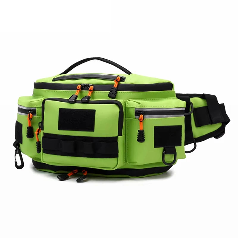 Camping Waist Bag Chest Pouch &ndash; Ultra Lightweight Design Green