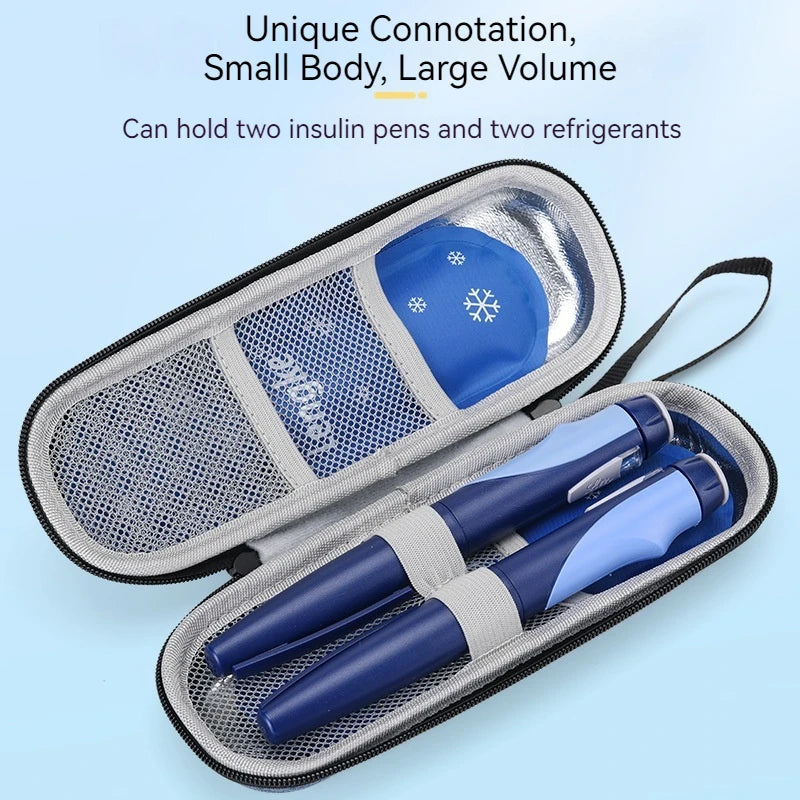 Eva Insulin Ice Pack Box - Portable Waterproof Cooler