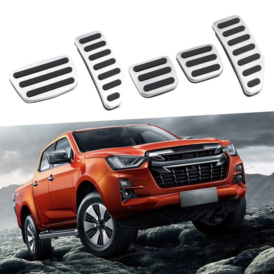Isuzu D-MAX DMAX Pokrivači papučica od nehrđajućeg čelika za plin, kočnicu i akcelerator AT MT