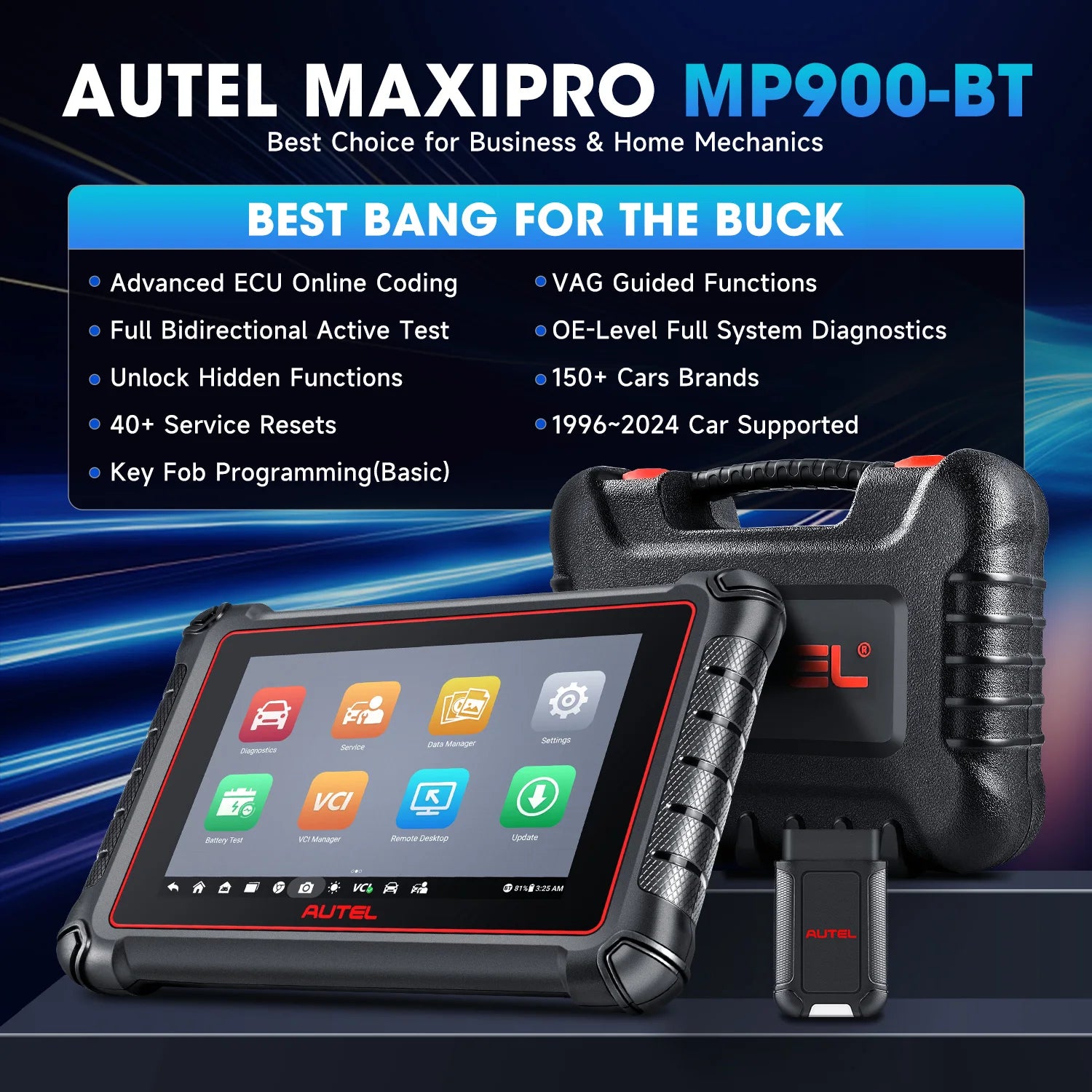 Autel MaxiPRO MP900-BT &ndash; DoIP and CAN FD ECU Coding