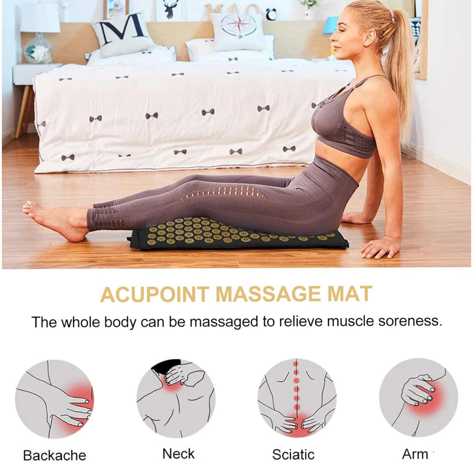 Shiatsu akupresurna podloga s iglicama, protuklizna, olakšanje bolova u leđima
