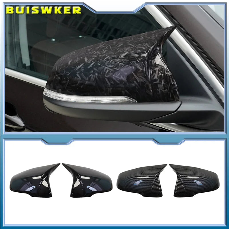 Du pakeliai blizgių juodų šoninių sparnų veidrodžių dangtelių BMW X1 Z4