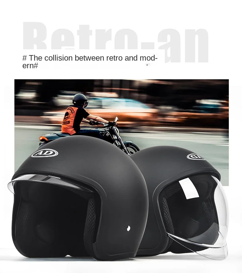 GB Certified Universal Open-Face Electric Vehicle Helmet for All Seasons