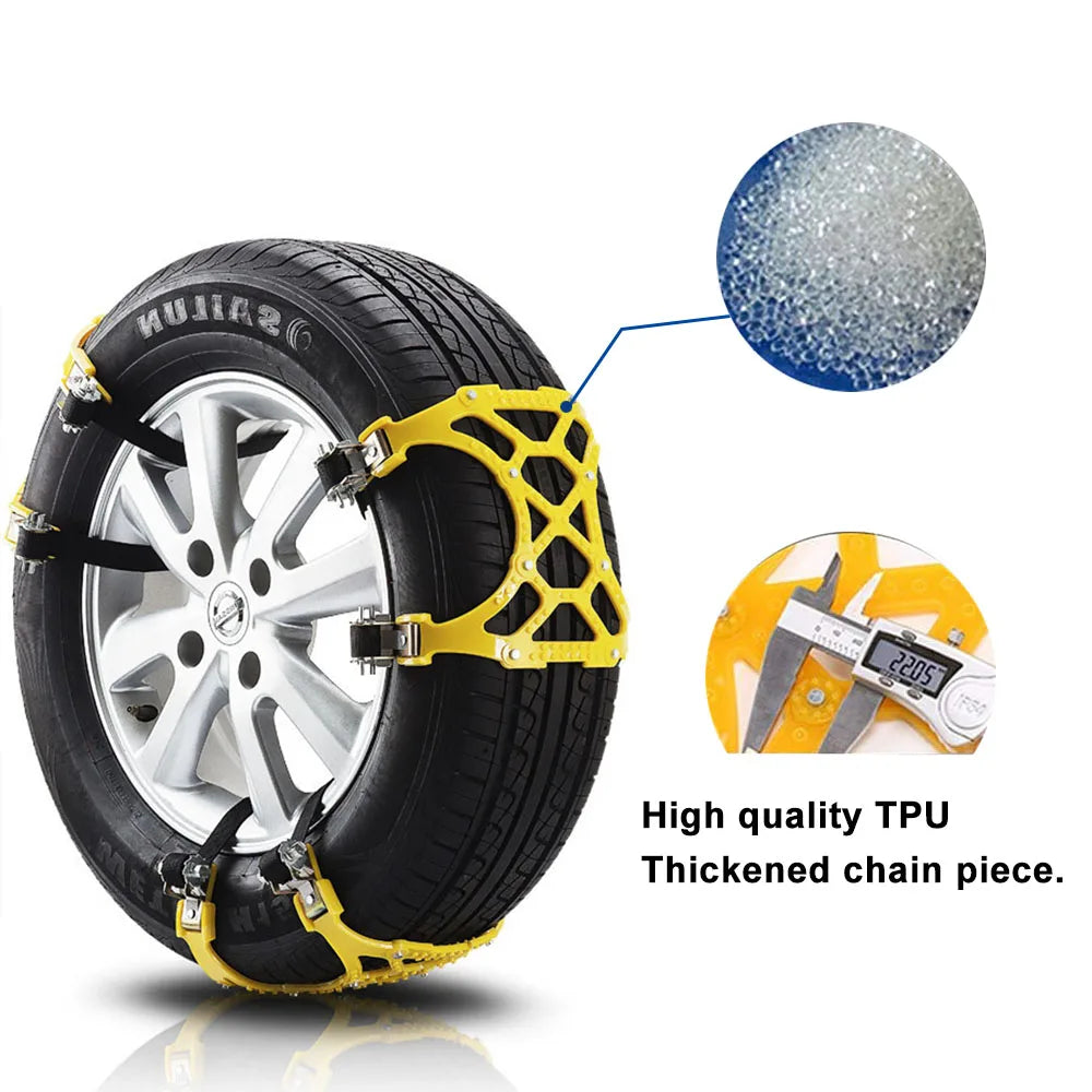 [3Pcs Snow Tire Chains] &ndash; Easy to Mount Emergency Traction