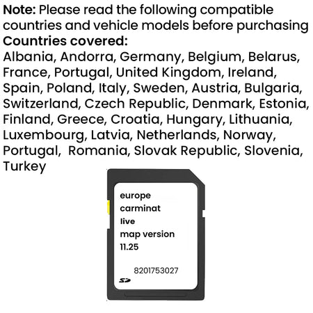 Carminat Live 11.25 Map Card &ndash; 2025 Maps And Speedcams