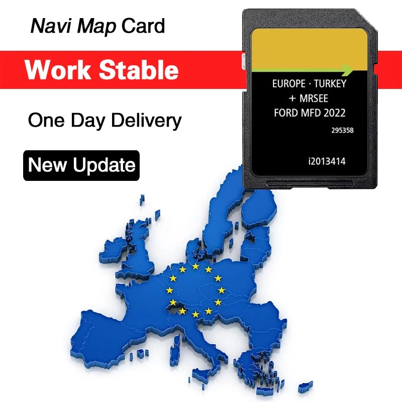 Navigation SD Card Europe Ford MFD V10 2022 &ndash; European Maps