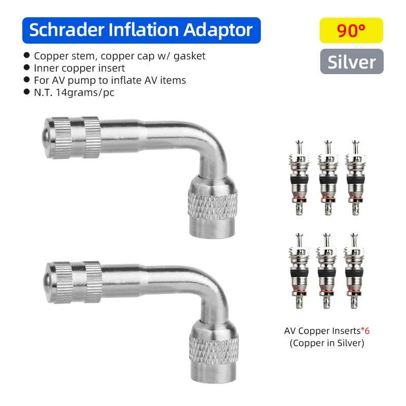 Deemount Fork AV Valve Extender &ndash; Durable Aluminum Alloy Design 90D SV2p AAC6p / CHINA